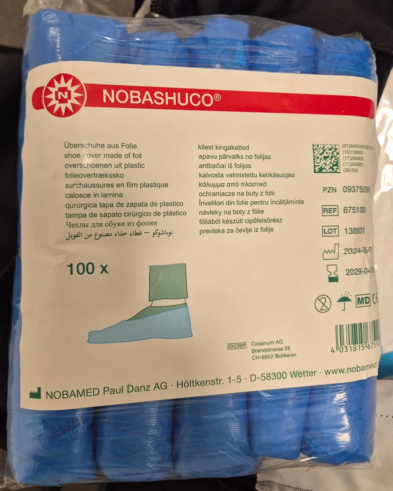 Nobashuco Überschuhe aus Folie