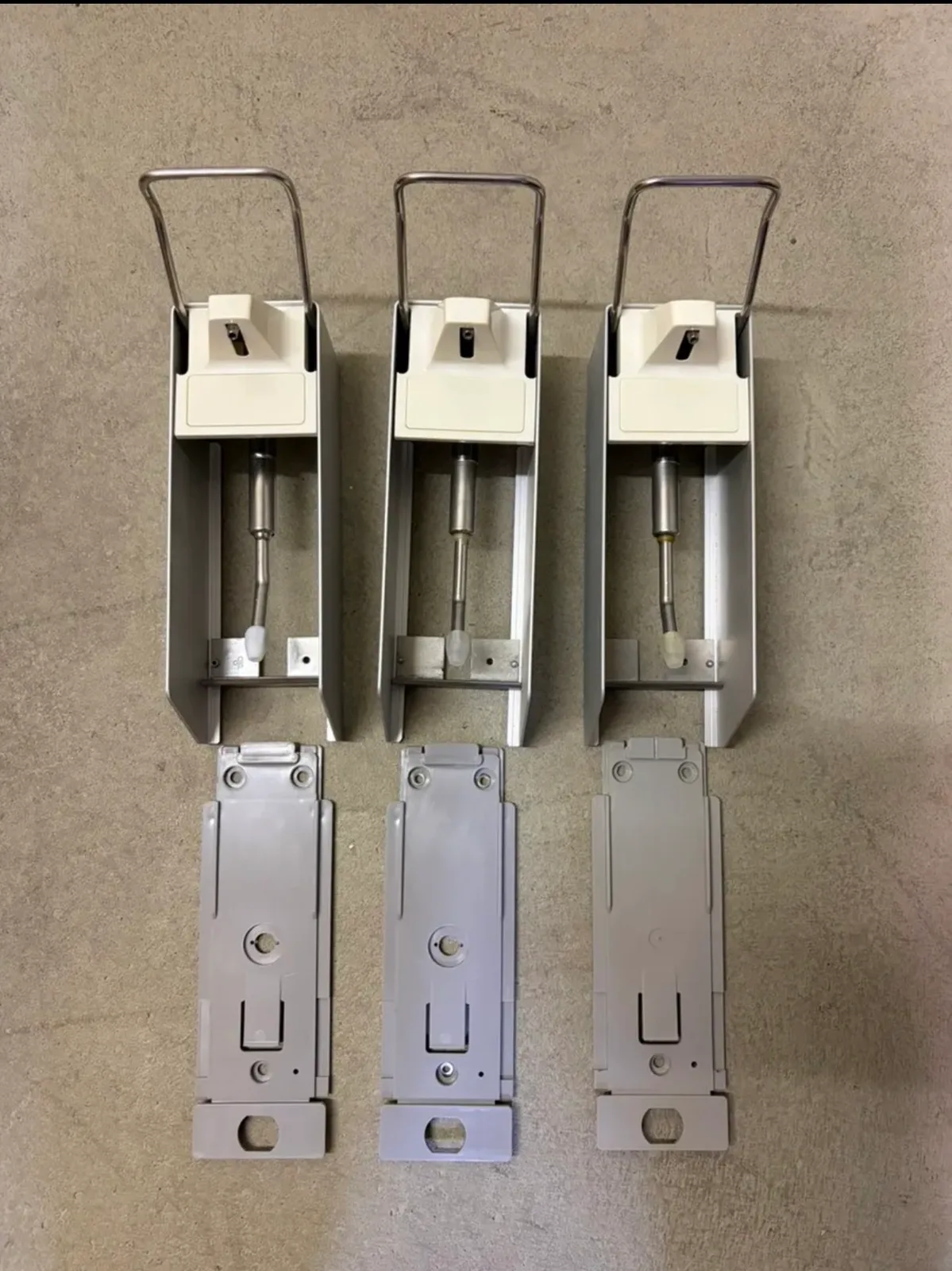 Ophardt Seifenspender, Desinfektionsspender Alugehäuse mit Hebel